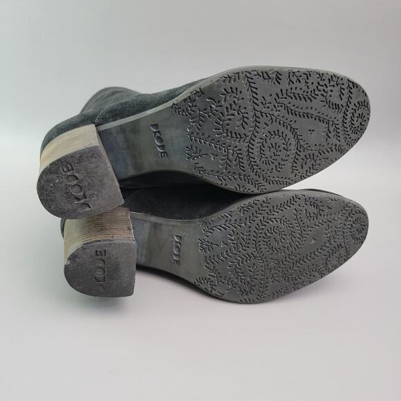 Dkode Women's Boho Black Suede Vintage Style Zippered Retro Ankle Boots US 9 - Picture 10 of 13